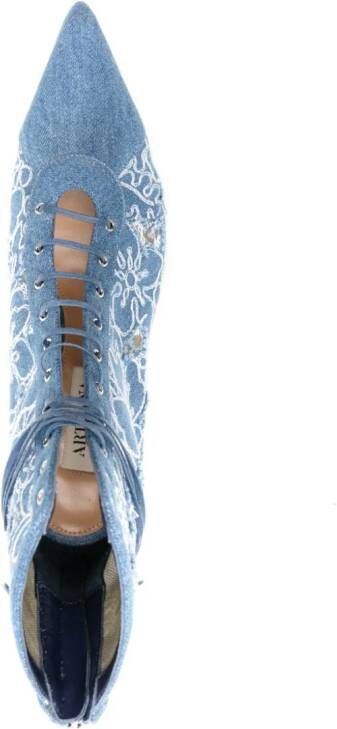 Arteana Torino 75 mm denim laarzen Blauw