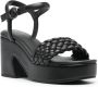 Ash Leren sandalen 90 mm Zwart - Thumbnail 2