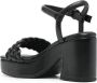 Ash Leren sandalen 90 mm Zwart - Thumbnail 3