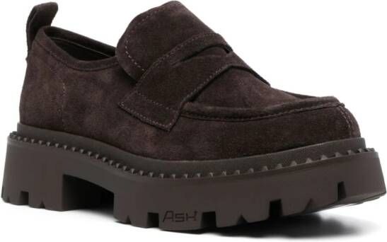 Ash Genial loafers verfraaid met studs Bruin