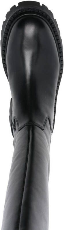 Ash 50 mm laarzen met plateauzool Zwart
