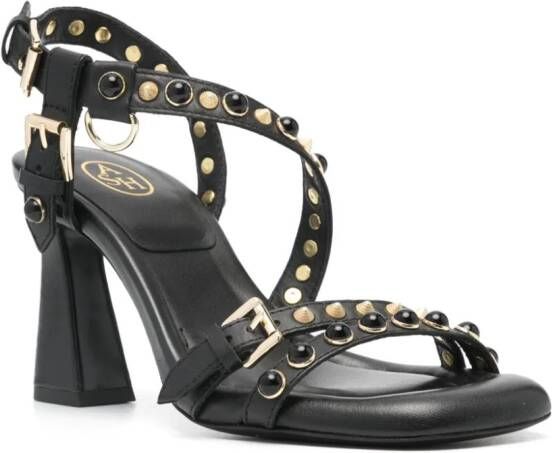 Ash Lennox 95mm leather sandals Zwart