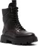 Ash Leren combat boots Zwart - Thumbnail 2