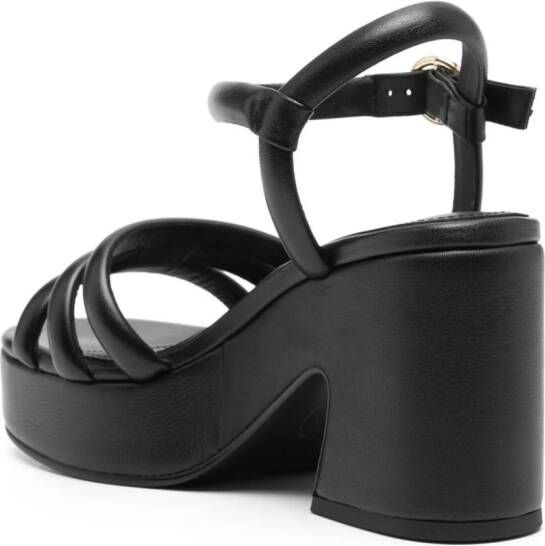 Ash Onyx 95mm leather sandals Zwart