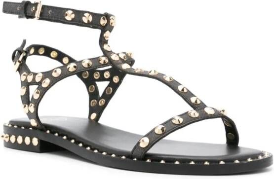 Ash Panic sandalen met studs Zwart