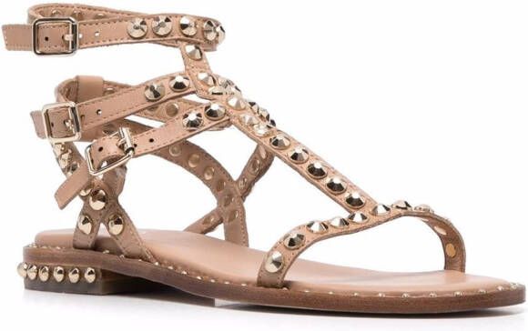 Ash Sandalen verfraaid met rockstud Beige