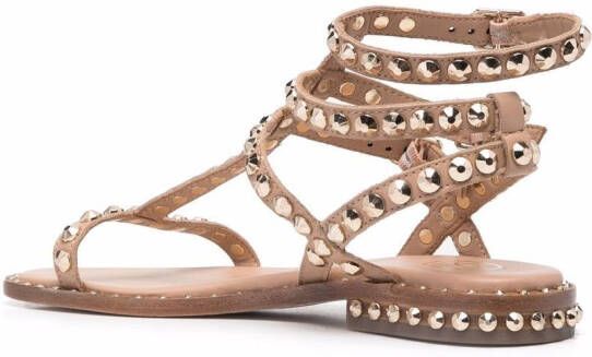 Ash Sandalen verfraaid met rockstud Beige