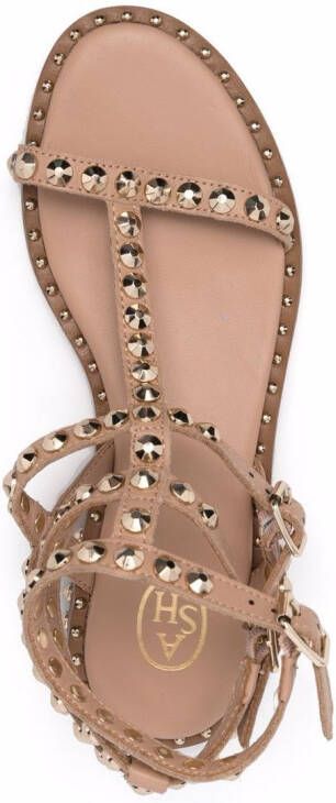 Ash Sandalen verfraaid met rockstud Beige