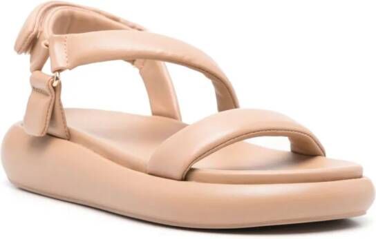 Ash Vanessa 50mm leather sandals Beige