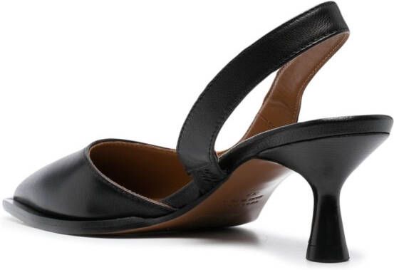 ATP Atelier Slingback pumps met puntige neus Zwart