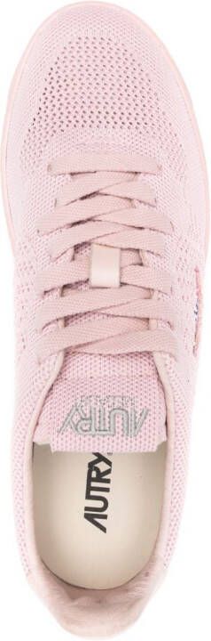 Autry Easeknit open-gebreide sneakers Roze