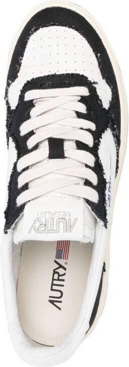 Autry Sneakers met gerafelde vlakken Wit