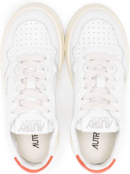 Autry Kids Medalist leren sneakers Wit