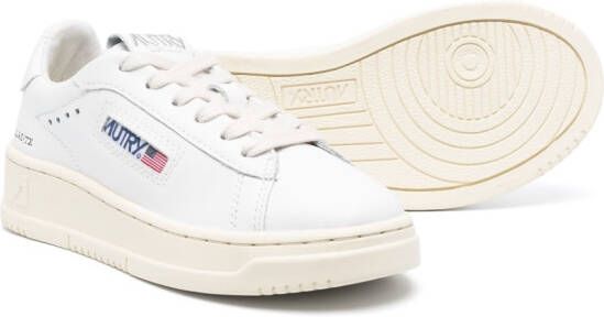 Autry Kids Medalist leren sneakers Wit