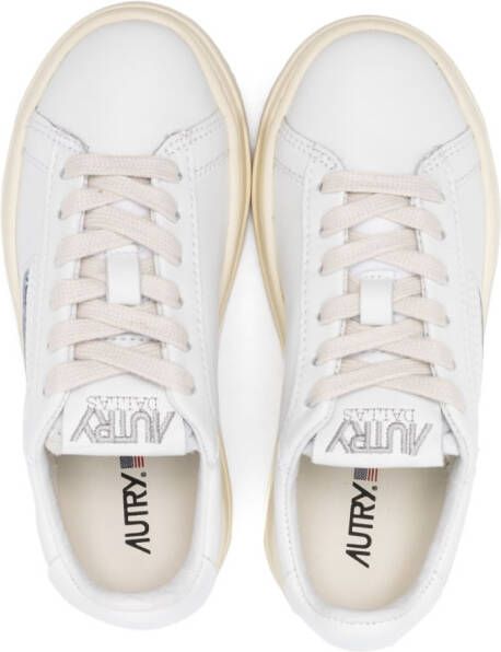 Autry Kids Medalist leren sneakers Wit