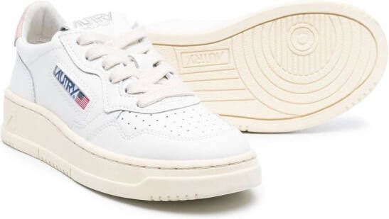 Autry Kids Medalist leren sneakers Wit