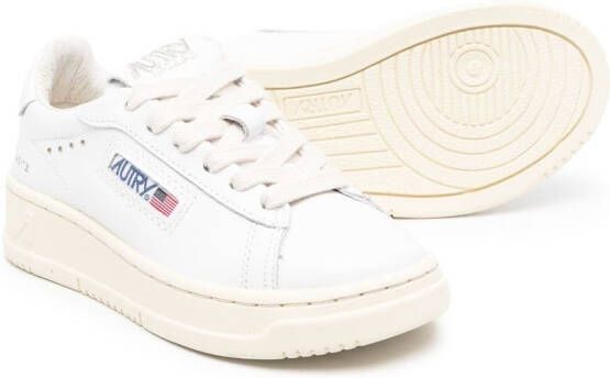 Autry Kids Medalist leren sneakers Wit