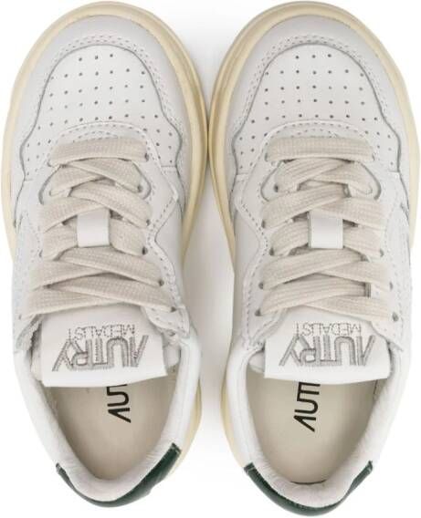 Autry Kids Medalist leren sneakers Wit