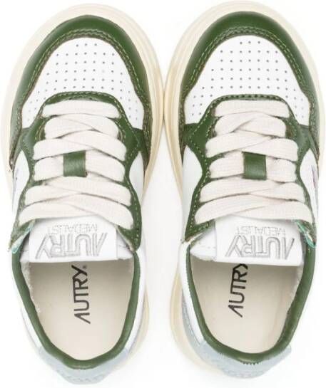 Autry Kids Medalist leren sneakers Wit