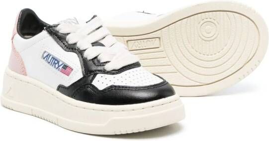 Autry Kids Medalist leren sneakers Wit