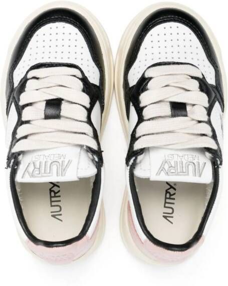 Autry Kids Medalist leren sneakers Wit