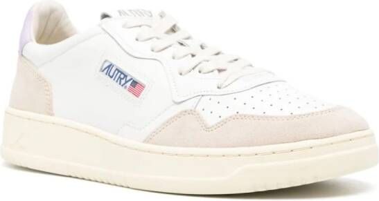 Autry Leren sneakers met logo-applicatie Wit