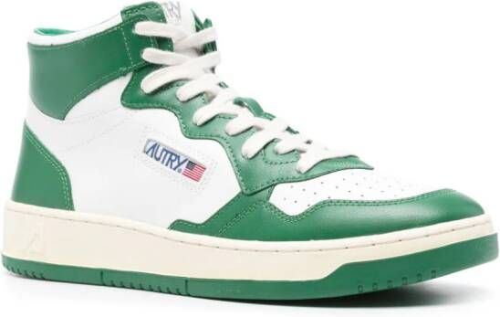 Autry Medalist leren sneakers met vlakken Wit