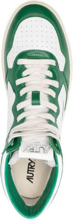 Autry Medalist leren sneakers met vlakken Wit