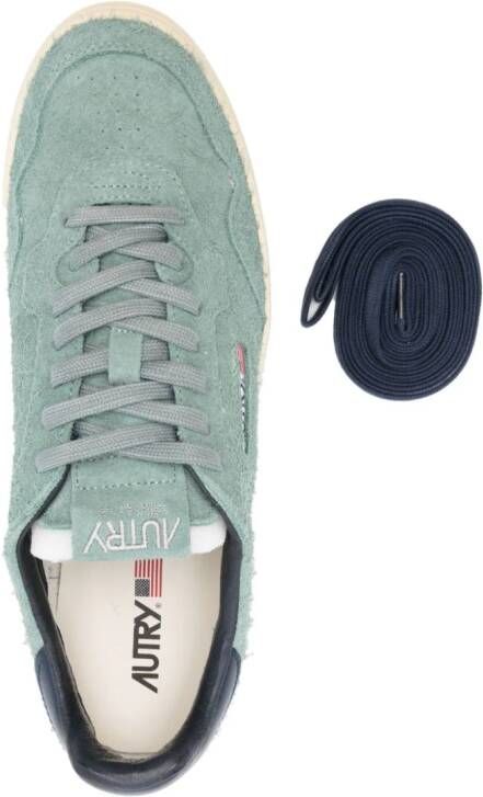 Autry Medalist Low suède sneakers Groen