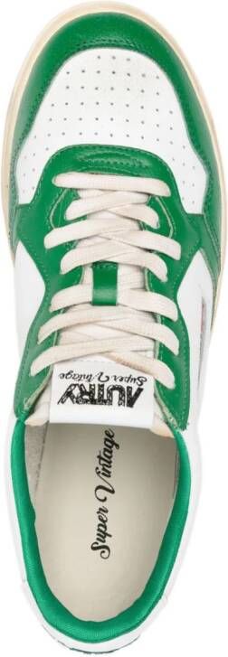 Autry Medalist Low Super Vintage leren sneakers Wit