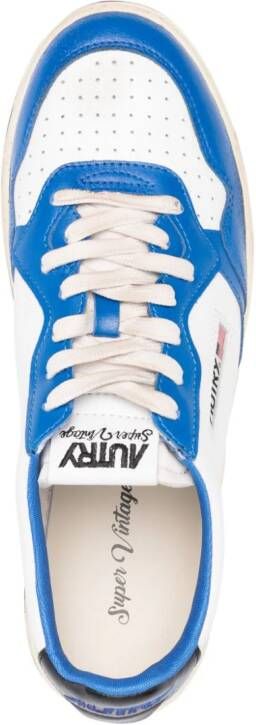 Autry Medalist Low Super Vintage leren sneakers Wit