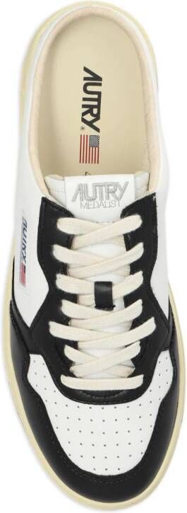 Autry Medalist Mule leren sneakers Zwart