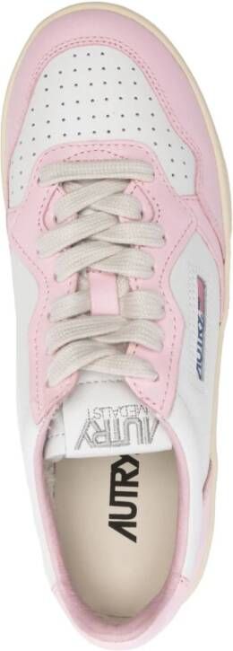 Autry Medalist leren sneakers met plateauzool Wit