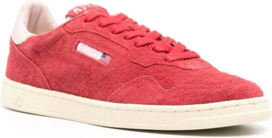 Autry Medalist suede low-top sneakers Rood