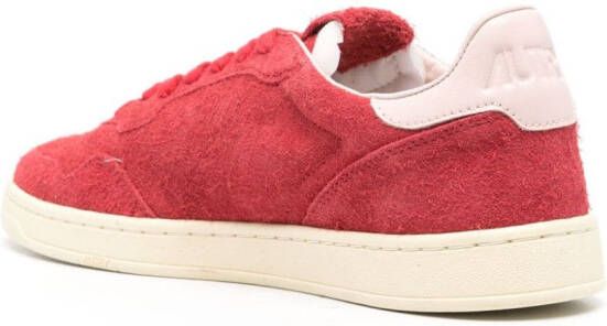 Autry Medalist suede low-top sneakers Rood