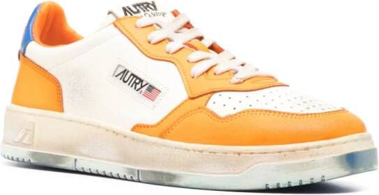 Autry Medalist Super Vintage leren sneakers Oranje