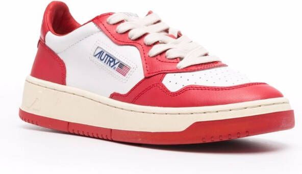 Autry Sneakers met contrasterend vlak Rood
