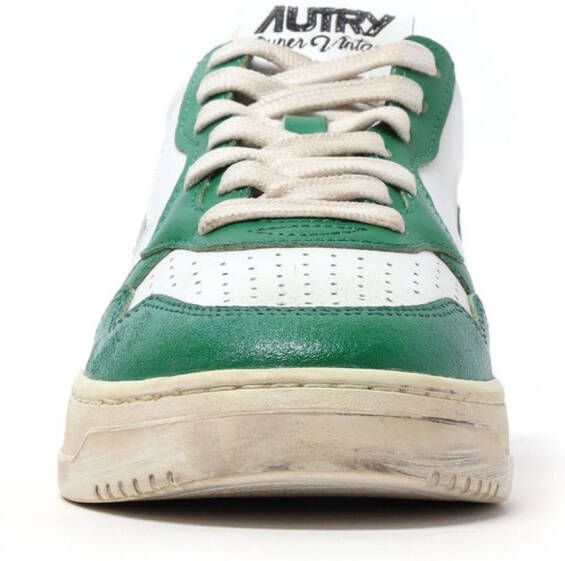 Autry Super Vintage leren sneakers Groen
