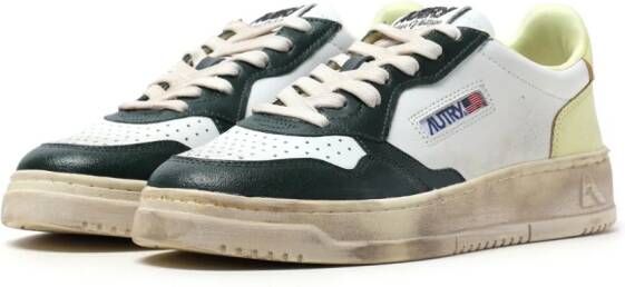 Autry Super Vintage Medalist leren sneakers Wit