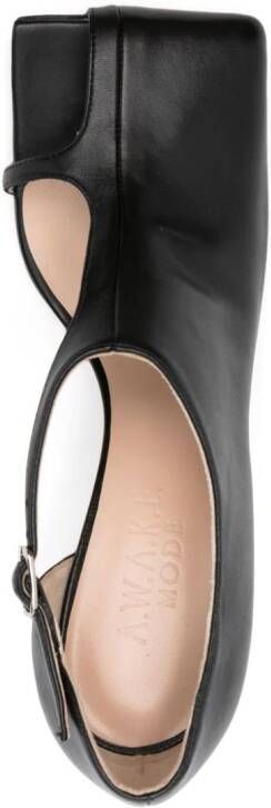 A.W.A.K.E. Mode Gemma asymmetrische pumps Zwart