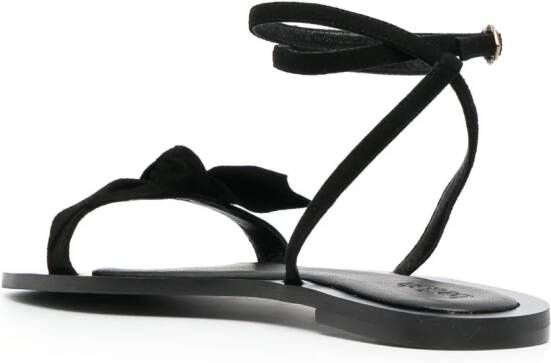 Ba&Sh Carmine sandalen met open neus Zwart