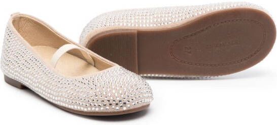 BabyWalker Ballerina's verfraaid met kristallen Beige