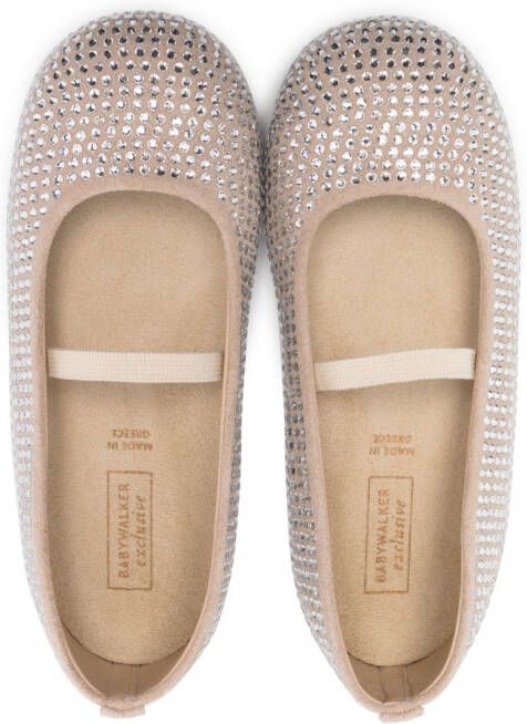 BabyWalker Ballerina's verfraaid met kristallen Beige