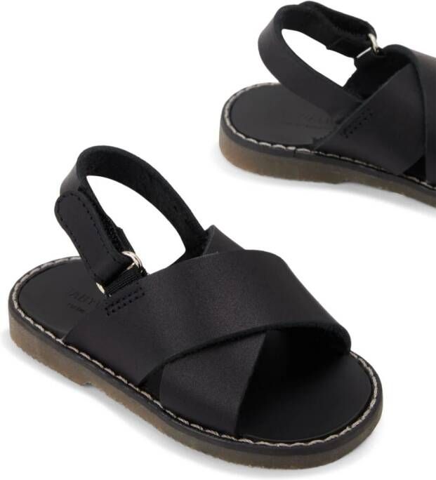BabyWalker Leren sandalen Zwart