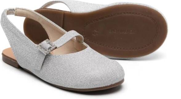 BabyWalker Mary Jane ballerina's Zilver