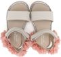 BabyWalker Sandalen met geborduurde bloe Wit - Thumbnail 3