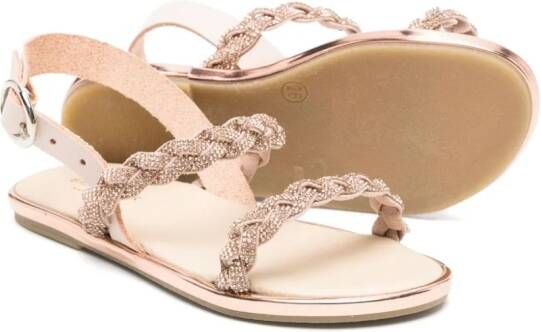 BabyWalker Sandalen verfraaid met stras Beige