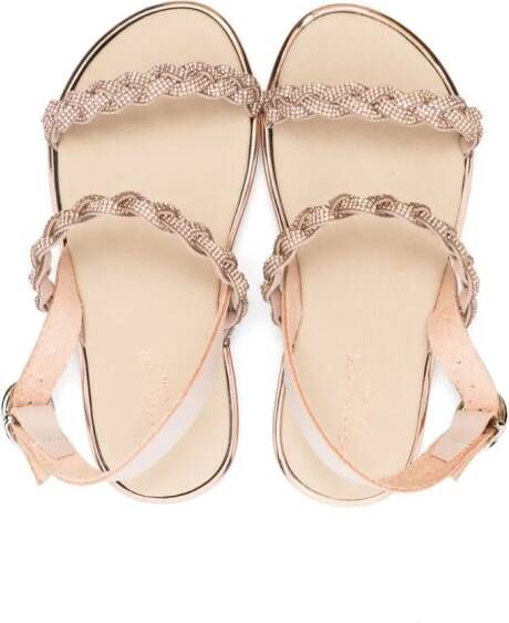 BabyWalker Sandalen verfraaid met stras Beige