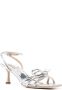 Badgley Mischka Loyalty 60mm leren sandalen Zilver - Thumbnail 2