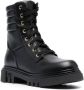 Baldinini Leren combat boots Zwart - Thumbnail 2